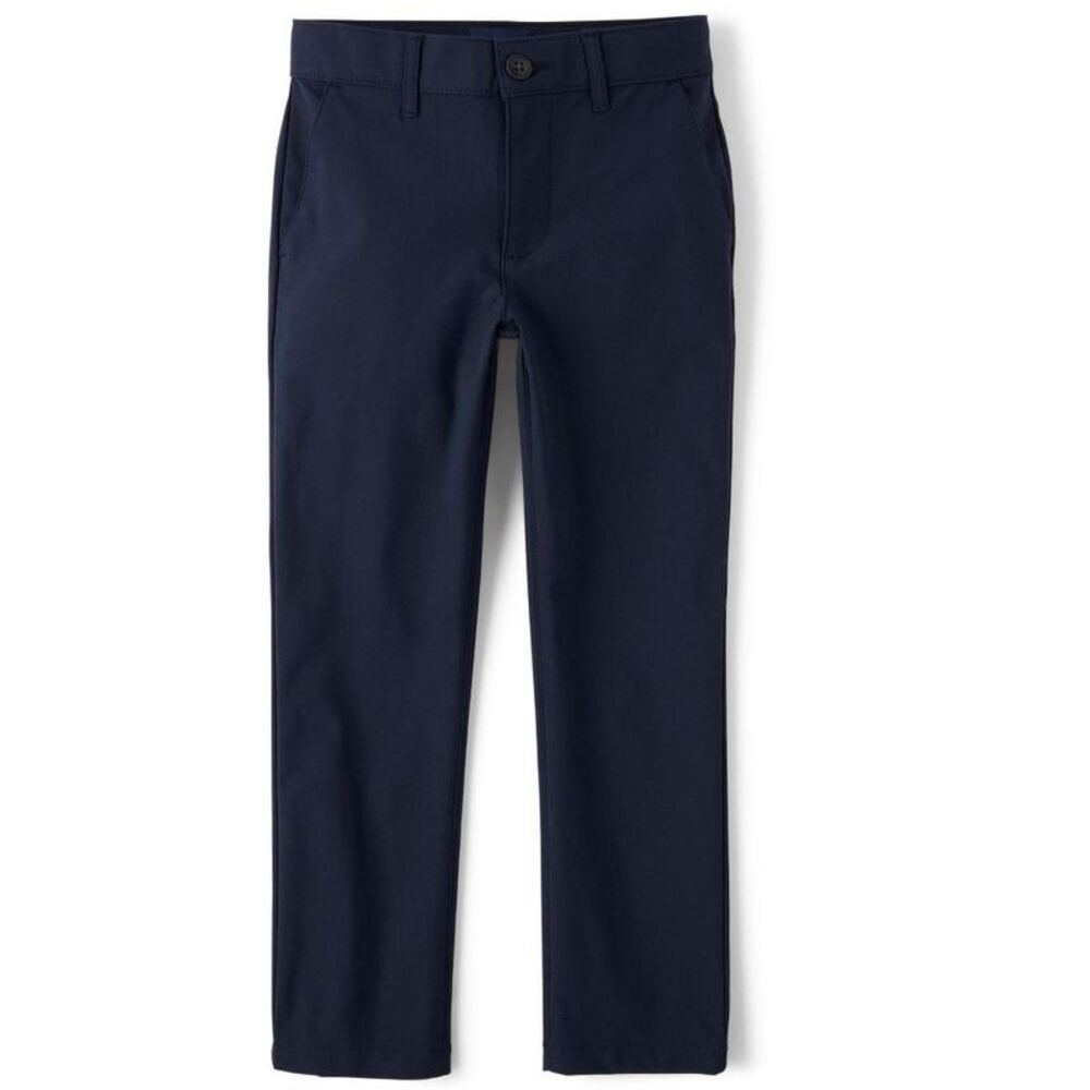 The Children's Place Boys Uniform Quick Dry Skinny Chino Pants Blue 10